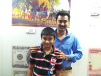 family vishnu and Isha